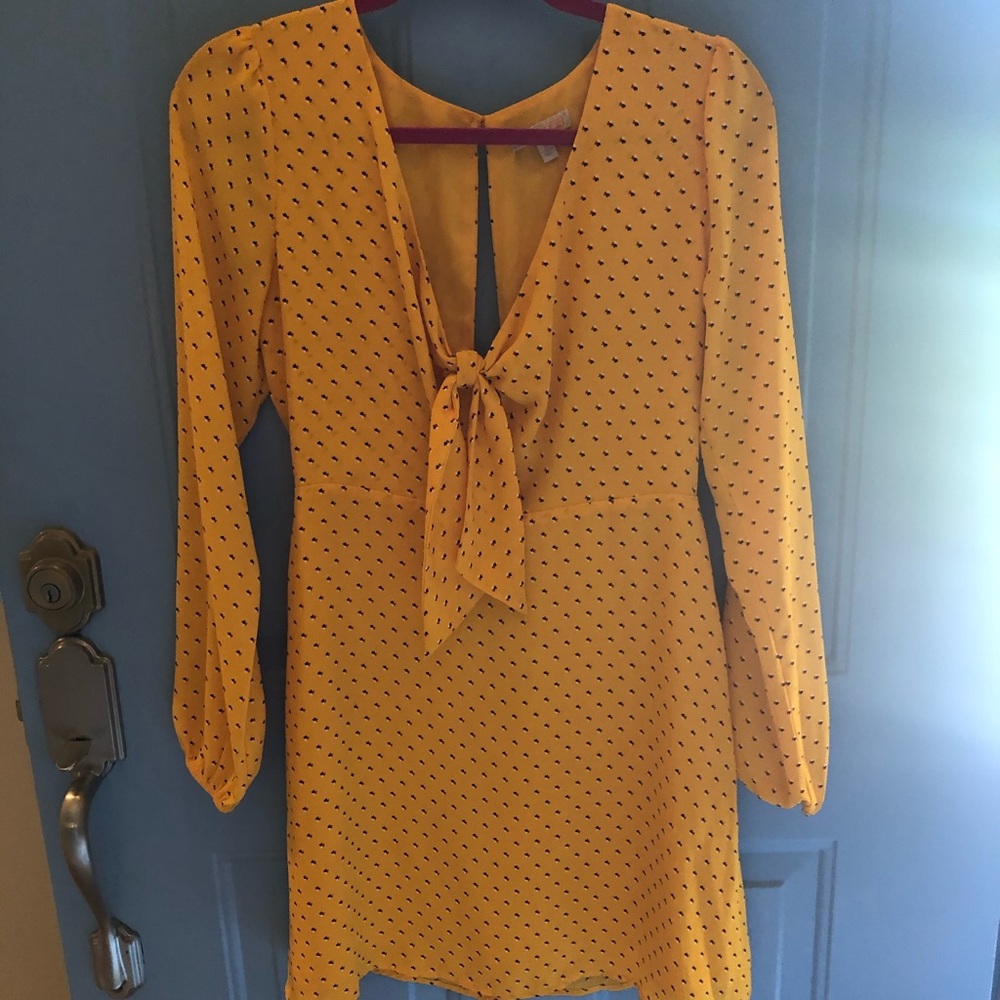 Gianni Bini dress, Bright yellow - size Small